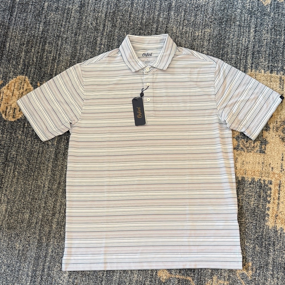 Oxford Men's Polo Shirt in Dream Blue